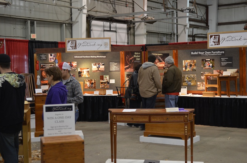 Woodworking show booth