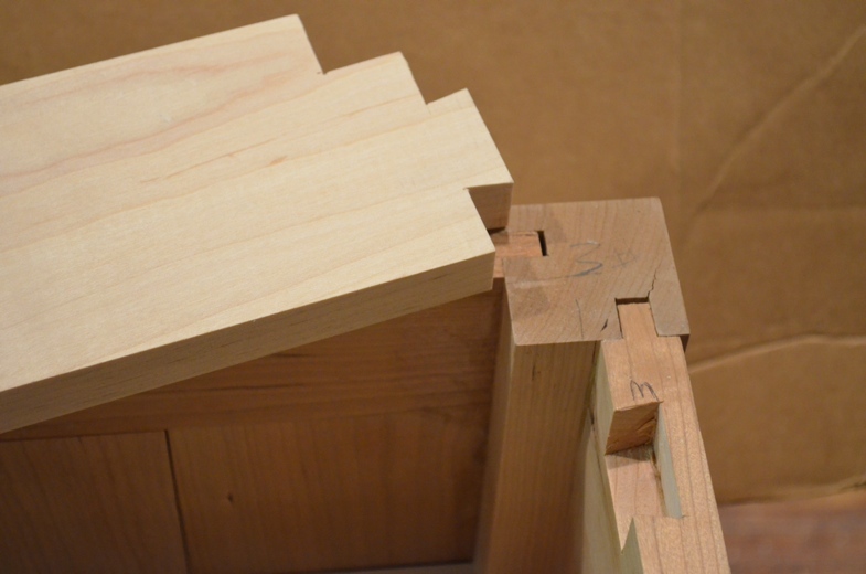 Hidden Joinery - top back dovetail joint